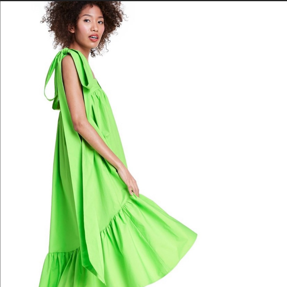 Tie Strap High-Low Babydoll Dress